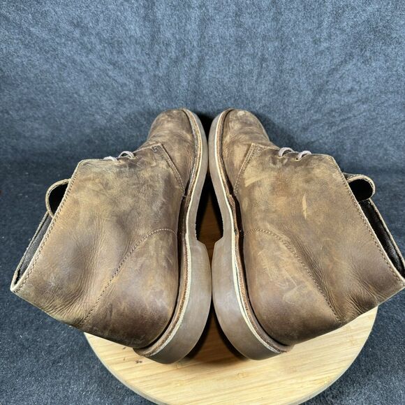 S Clarks Brown Leather Chukka‎ Bushacre Desert Boots Mens 12 M - Picture 5 of 8